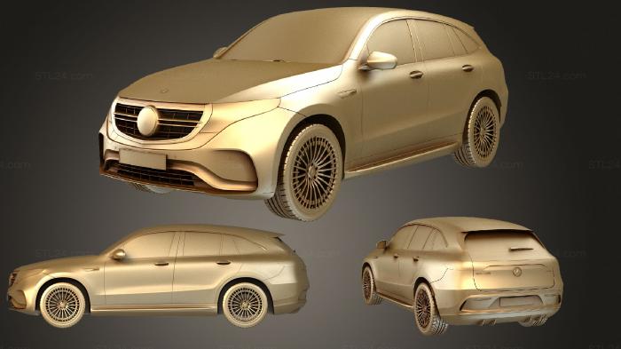 Автомобили и транспорт (Mercedes EQC mr, CARS_2438) 3D модель для ЧПУ станка
